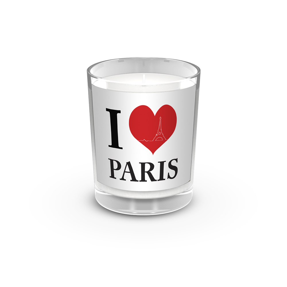 Bougie parfumée I LOVE MY REGION I LOVE PARIS